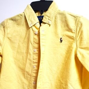 Girls button down Ralph Lauren polo shirt